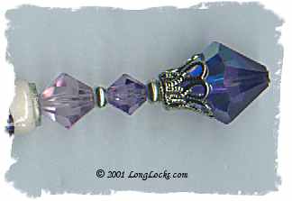 Purple Pansy Petalstix Hair Sticks