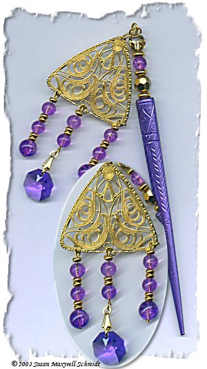 Purple Persuasion LongLocks GeishaStix Hair Pin