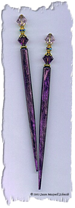Purple Sage LongLocks FantasyStix Hair Sticks