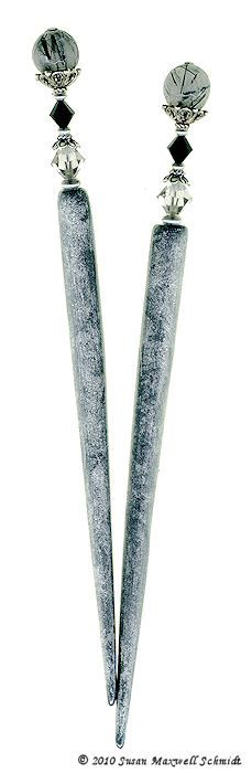 Quartz Noir LongLocks Design - Click to see our hair accessories and jewelry catalog!