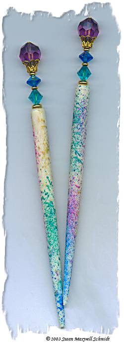 Rainbow Drizzle LongLocks DrizzleStix Hair Sticks
