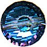 Rare Vintage Swarovski Heliotrope Crystal Bead