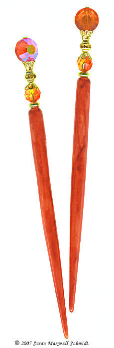Red Dawn LongLocks ArtiStix Hair Sticks