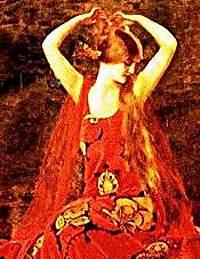 'La Belle Dame sans Merci' by Frank Cowper - Click to send as a free postcard!