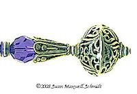 Regal Lace LongLocks SterlingStix Hair Jewelry