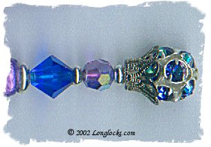 Rhinestone Peacock LongLocks HairSticks