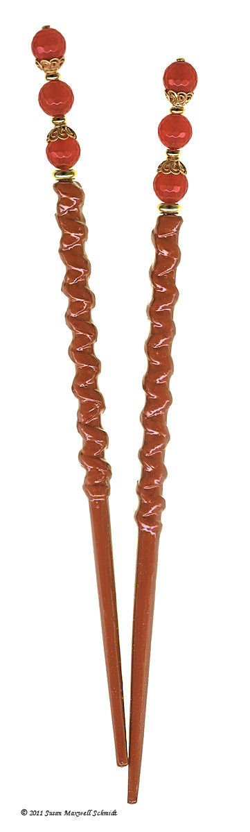 Romantic Ruby LongLocks Hair Jewelry