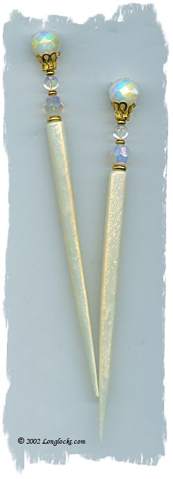 Rosaline Opal LongLocks HairSticks