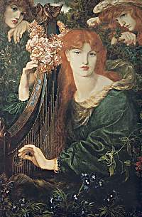 La Ghirlandata by Dante Gabriel Rosetti - Click to send as a free postcard!