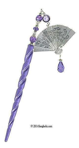 Royal Fan LongLocks Design - Click to see our hair jewelry catalog!