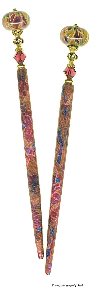 Ruby Blooms LongLocks Hair Jewelry
