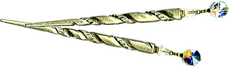 Sacred Promise GlimmerStix from the LongLocks HairSticks 2005 Collection