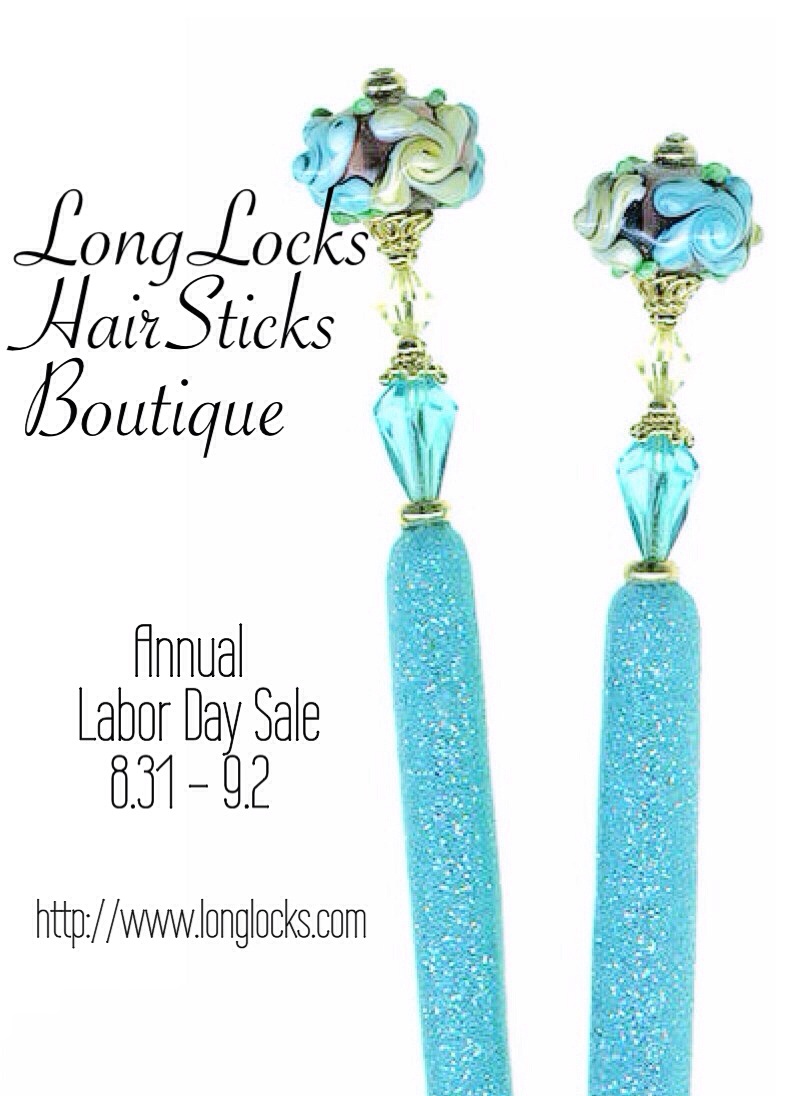 LongLocks HairSticks Boutique Annual Labor Day Sale