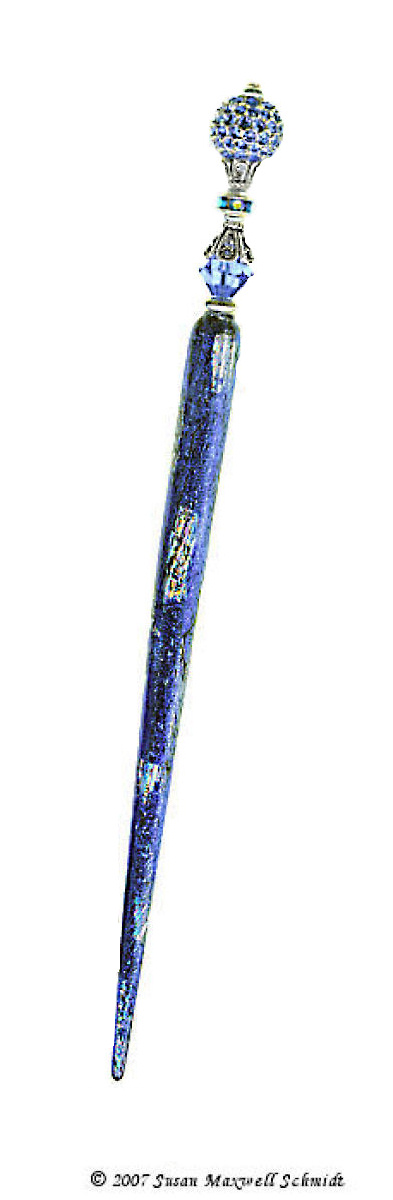 Sapphire Sparkle LongLocks Hair Jewelry Design
