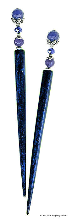 Sapphire Sublime LongLocks Design - Click to see our hair jewelry catalog!