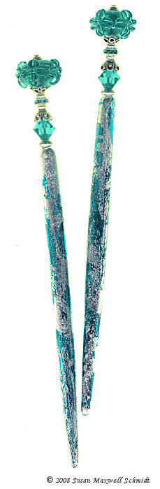 Seaglass Bloom LongLocks FoilStix Hair Sticks