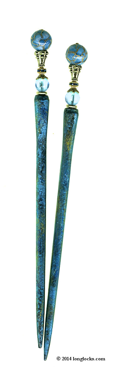 Sea Poppy LongLocks LuminiStix Hair Sticks