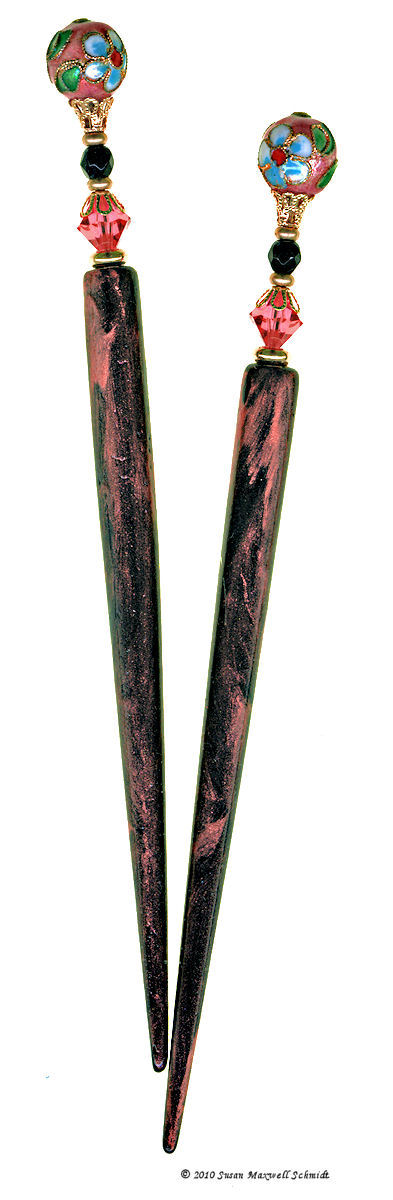 Shanghai Blush LongLocks Hair Jewelry Design