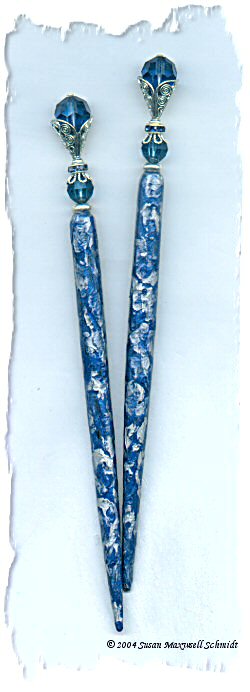 Silvered Storm LongLocks ImpressioniStix Hair Sticks