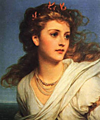 Miranda by Sir Frank Dicksee - Click to send as a free postcard!