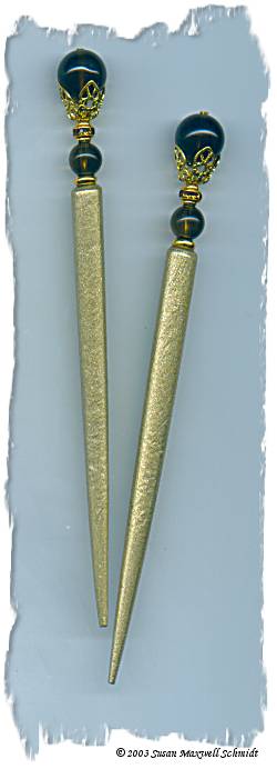 Smoke LongLocks GemStix Hair Jewelry