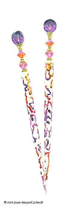 Southwest Sunrise LongLocks NeonStix Hair Sticks