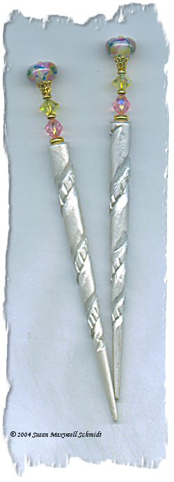 Spring Pearl LongLocks GlimmerStix Hair Sticks