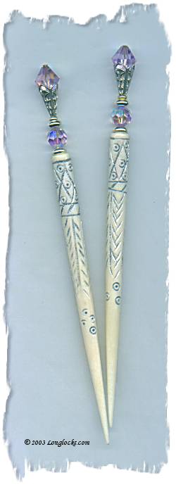 Spring Violet LongLocks ShadowStix Hair Sticks