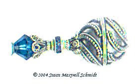 Sterling Globe LongLocks Hair Jewelry