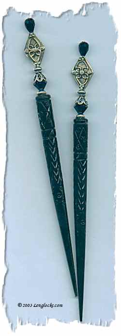 Stiletto LongLocks SterlingStix Hair Sticks