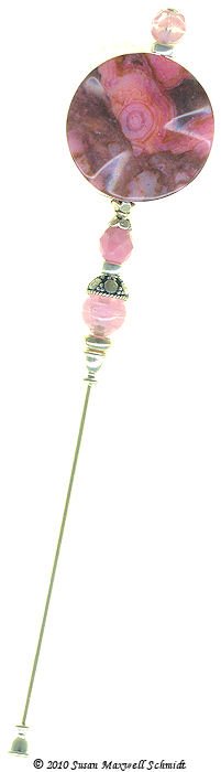 Strawberry Pink Paradise LongLocks Special Edition Hat Pin and Stick Pin