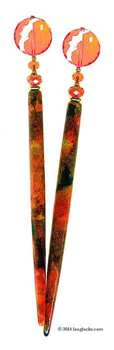 Sunset, Sunrise LongLocks Design - Click to see our hair jewelry catalog!