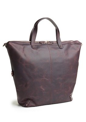 Ava Rose Speed Racer Tote Handbag in Aubergine