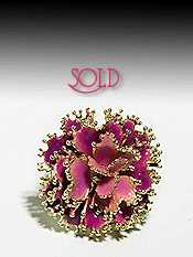 Carissima Bijoux Cloisonne Flower Ring