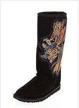 Koolaburra Black Suede Swarovski Phoenix Boot
