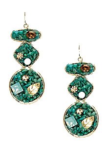 Sparkling Sage Amazonite Gemstone and Swarovski Crystal Earrings