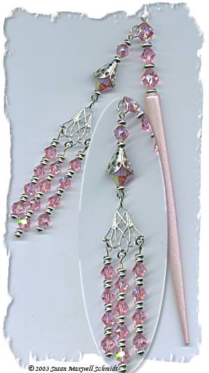 Sweet Blush LongLocks GeishaStix Hair Pin