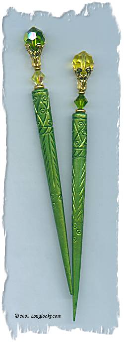 Sweet Forsythia LongLocks DuetStix Hair Sticks