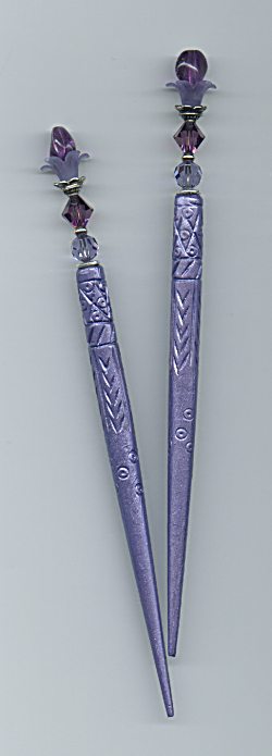 Sweet Violet PosyStix Hair Sticks
