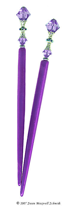Tanzanite Flash LongLocks FXStix Hair Sticks