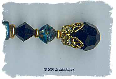 Teal Peacock LongLocks HairSticks
