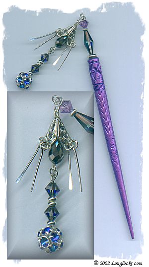 Temple Bells LongLocks GeishaStix Hair Sticks