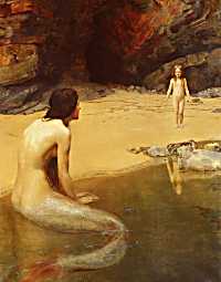 The Land Baby by the Hon. John Collier - Click to send as a free postcard!
