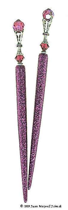 The Pinks LongLocks GlitterStix Hair Sticks