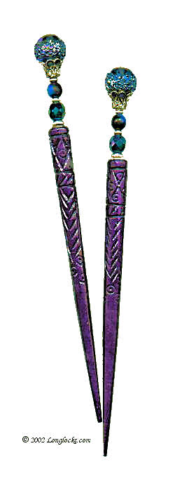 The Raven LongLocks GlimmerStix Hair Sticks