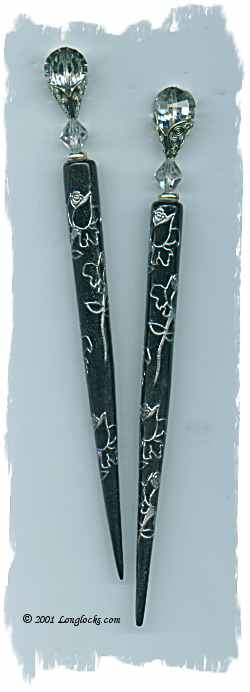 The Silver Rose GalleryStix Hair Sticks
