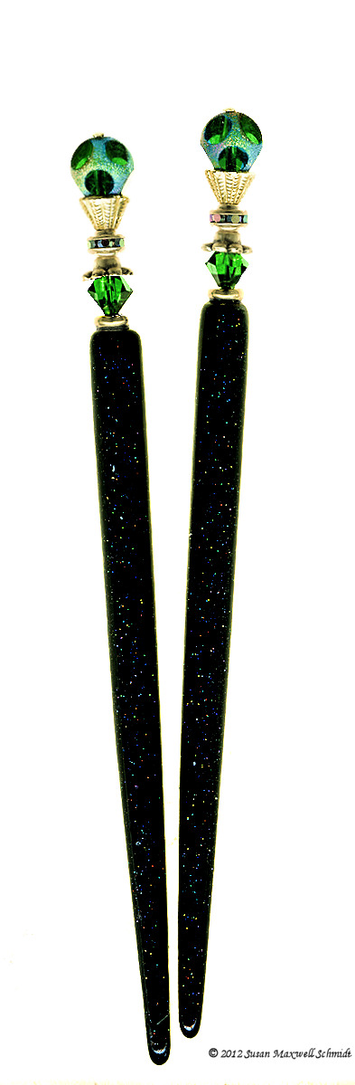 Tourmaline Stars LongLocks HoloStix Hair Sticks