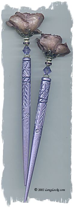 Twilight Rose LongLocks RoseStix Hair Sticks