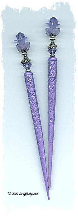 Violet Explosion LongLocks GlimmerStix Hair Accessories