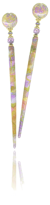 Watercolor Meadow LongLocks DecoStix Hair Jewelry